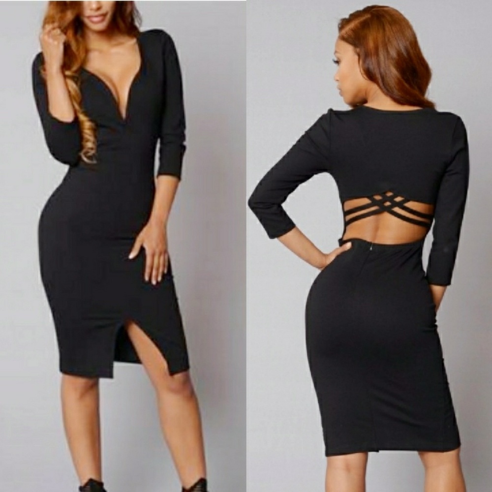 Fashion Nova • Party Date Night Black Dress